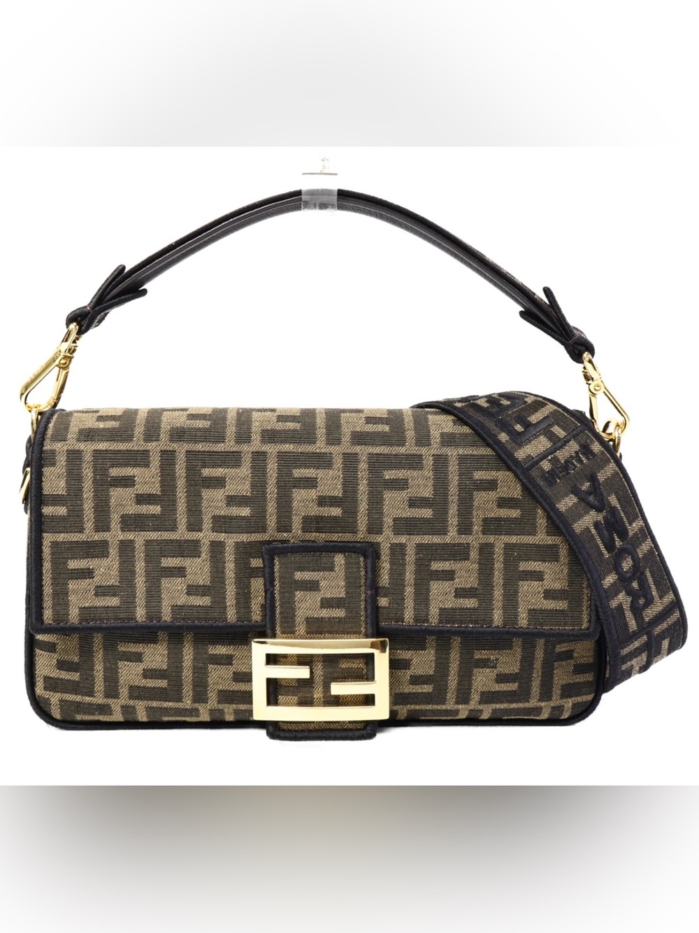 Fendi Zucca Monogram Medium Baguette